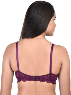 Full Coverage Non Padded Bra - Purple
