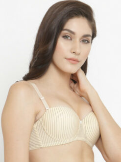 Half Coverage Underwired Heavily Padded Strapless Bra