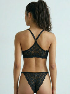 Medium Coverage Floral Bralette Bra