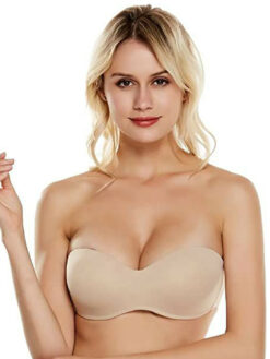 Medium Coverage Underwired Lightly Padded Bra - Brown