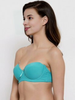 Medium Coverage Underwired Lightly Padded Bra - Sky Blue