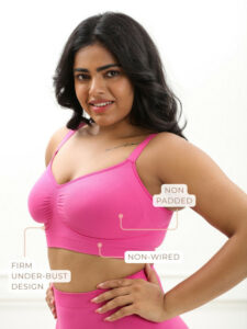 Women Everyday Seamless Full coverage Wireless Shaping Bra