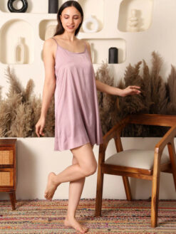 Women Solid Cotton Nighty