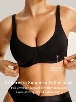 Women's Solid Color Comfortable Smooth Seamless Push-Up Bra