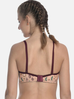 Cotton Padded Everyday Bra with Printed Detail