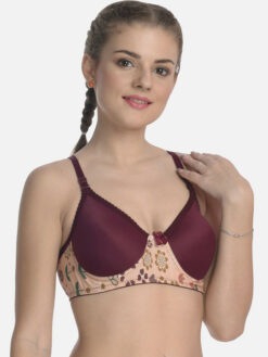Cotton Padded Everyday Bra with Printed Detail
