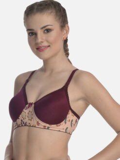 Cotton Padded Everyday Bra with Printed Detail