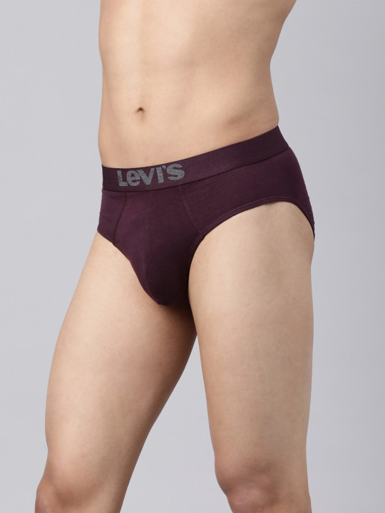 Men Solid Cotton Ultrasoft Waistband Brief