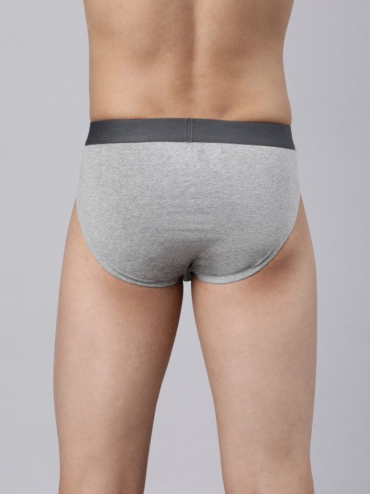 Men Solid Cotton Ultrasoft Waistband Panty