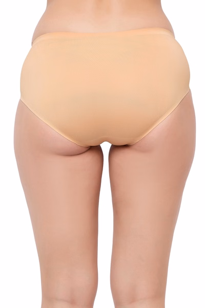 Mid-Waist Seamless Bonded Hipster Panties