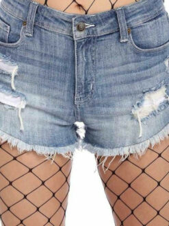 Patterned Net Thigh-High Sheered Leg Stockings