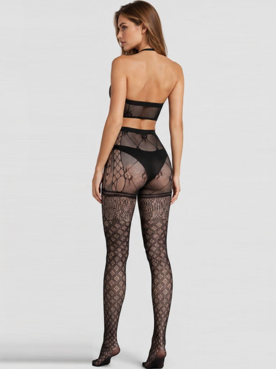 Patterned Sheer Leg Stockings
