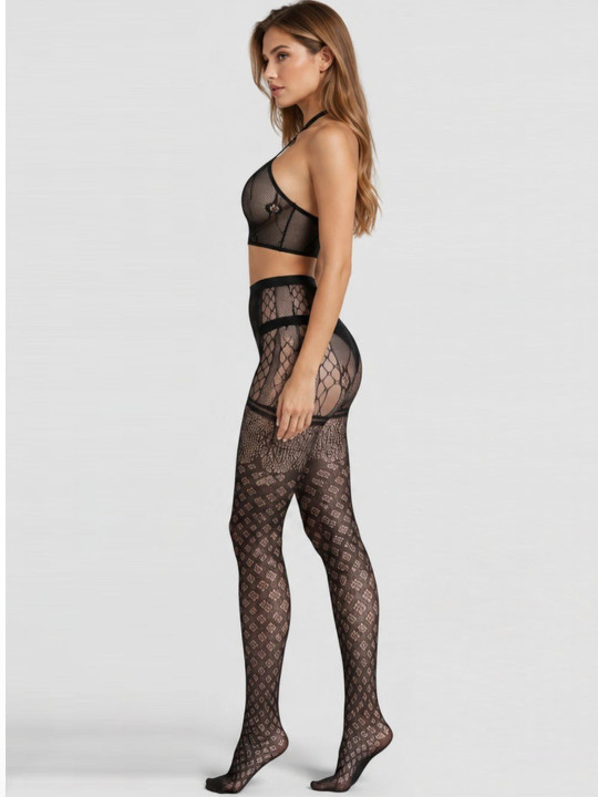 Patterned Sheer Leg Stockings