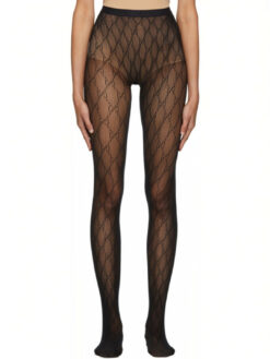 Patterned Thigh-High Sheered Leg Stockings