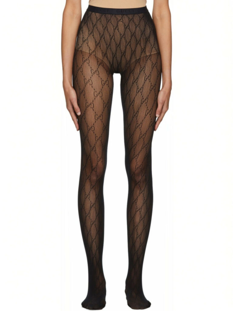 Patterned Thigh-High Sheered Leg Stockings