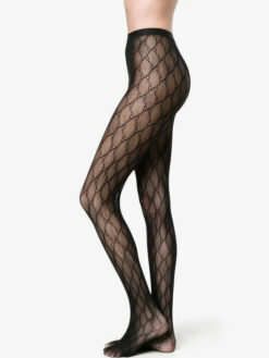 Patterned Thigh-High Sheered Leg Stockings