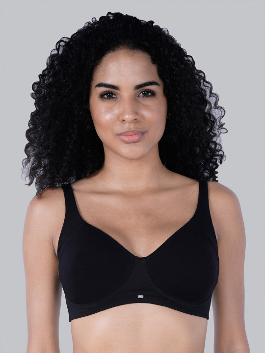Women T-shirt Cotton Seamless Full Coverage Bra