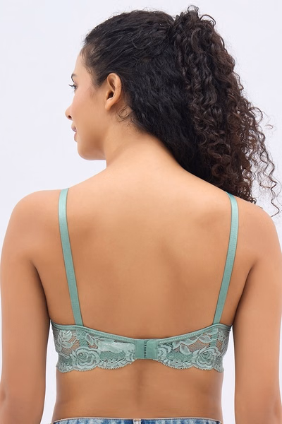 Non-Wired Spacer Cup T-shirt Bra & High Waist Hipster Panty - Cotton