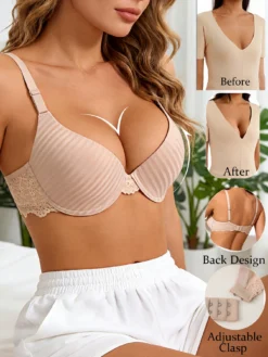 Sexy Lace Solid Color Underwire Bralette Short Bustier Bra