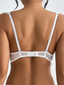 Women Full Lace Supportive Push-Up Padded Underwire Bridal Bra