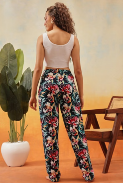 Print Me Pretty Pyjama in Dark Navy Colour - Rayon