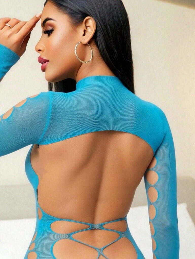 Sexy Lingerie Fashion Hollow Out Mini Dress