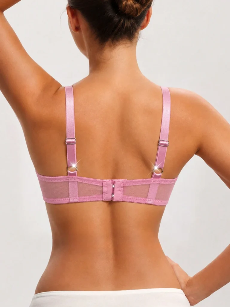 Women's Fashion Elegant Solid Color Lace Patchwork Fancy Bra