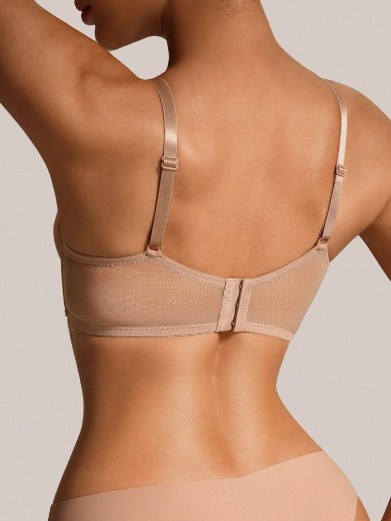 Women's Sheer Mesh Unlined Underwire Transparent Bra